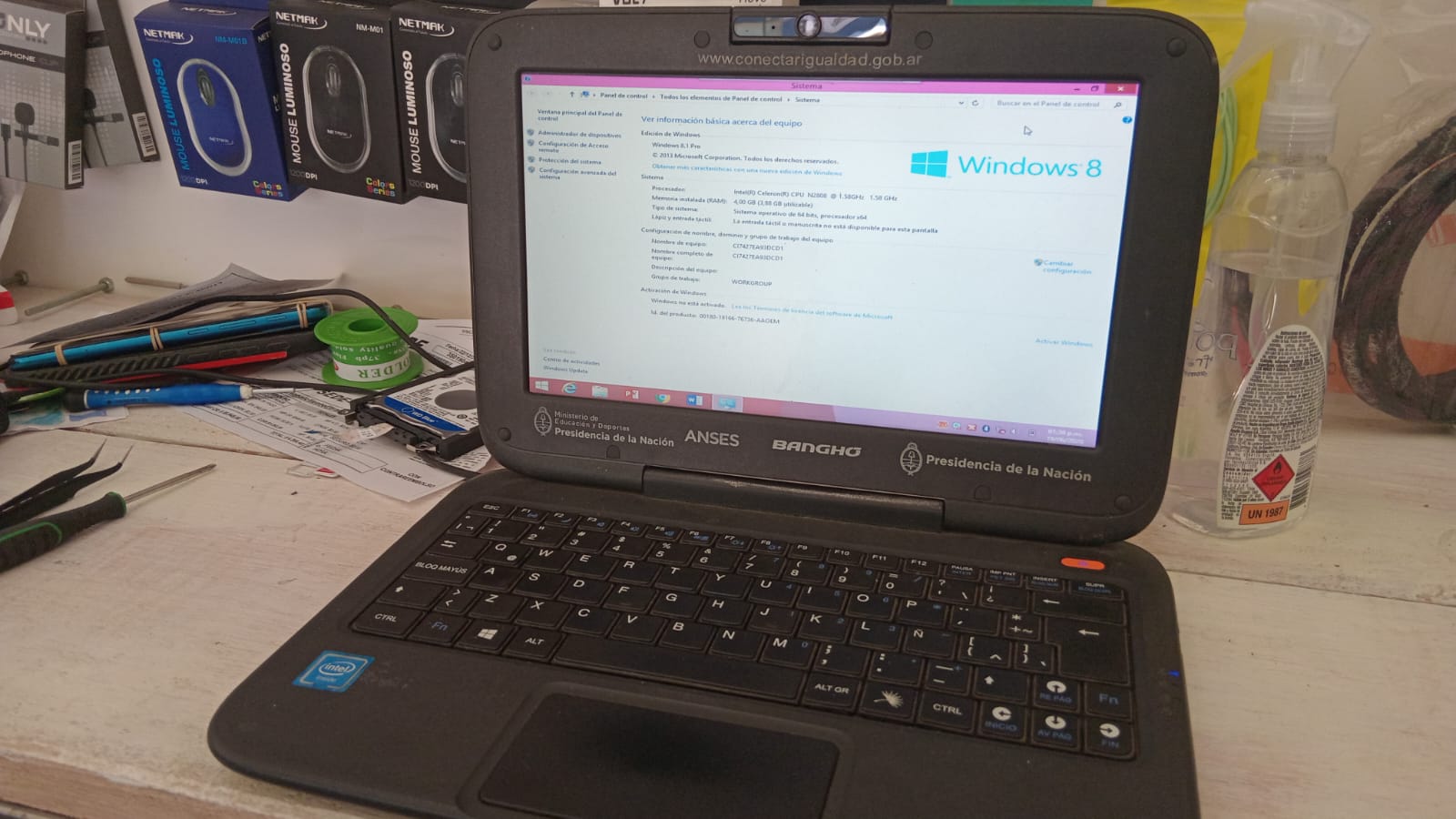 Netbook del gobierno Bangho